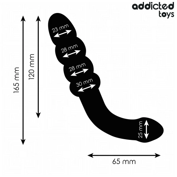 Addicted Toys Doppelmassager Anaalplug met progressieve ballen, 16,5 cm Addicted Toys Doppelmassager Anaalplug met progressieve ballen, 16,5 cm