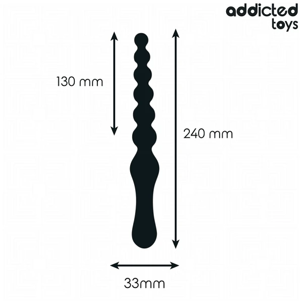 Addicted Toys Analmassagegerät mit progressivem Design, medizinisches Silikon Addicted Toys Analmassagegerät mit progressivem Design, medizinisches Silikon