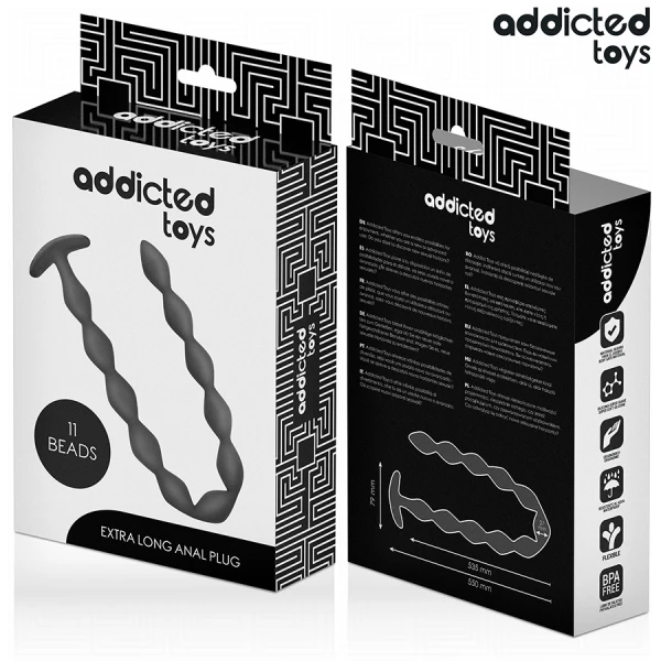 Addicted Toys Extra Lange Anaalplug van medisch siliconen