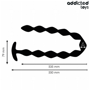 Addicted Toys Extra Lange Anaalplug van medisch siliconen Addicted Toys Extra Lange Anaalplug van medisch siliconen - Afbeelding 4