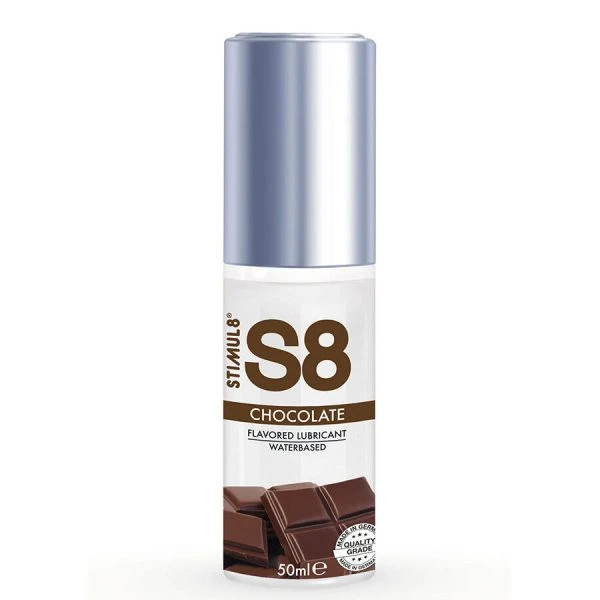 img_209225_798631715464bd7e9da4d0e37eb8afc4_1.jpg Stimul8 S8 Glijmiddel met chocoladesmaak, op waterbasis, 50 ml