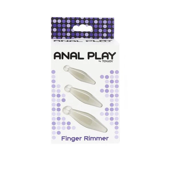 Toyjoy Anal Play Finger Rimmer Set 3-teilig transparent