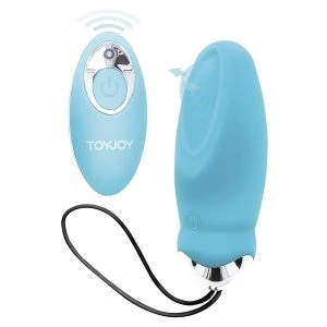 Toyjoy Happiness IM SO Eggcited Vibrator-Ei mit Fernbedienung, Silikon, 8,9 cm