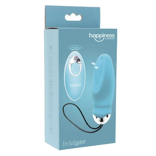 Toyjoy Happiness IM SO Eggcited Vibrator-ei met afstandsbediening, siliconen, 8,9 cm