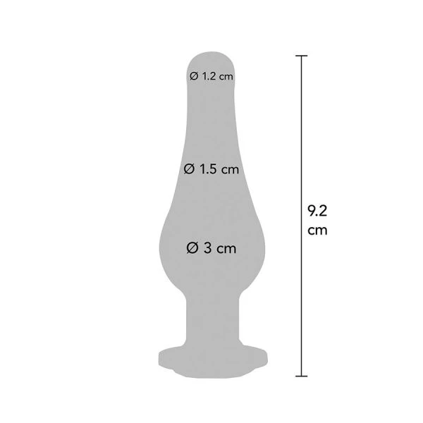 Toyjoy Analplug Diamond Bum Bijou met siersteen, aluminium