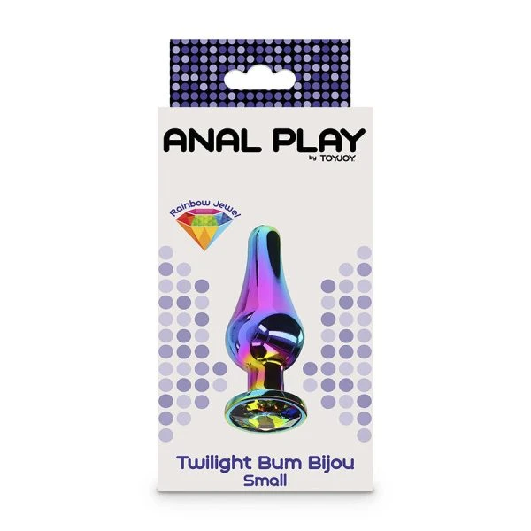Toyjoy Analplug Twilight BUM Bijou mit Regenbogen-Juwel, Aluminium