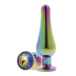 Toyjoy Analplug Twilight BUM Bijou mit Regenbogen-Juwel, Aluminium
