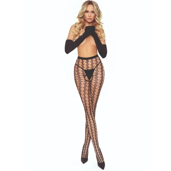 Passion Woman Ouvert-kousen Tiopen 031 zwart