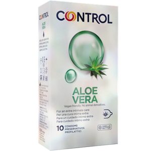 Control Condooms met Aloë Vera, 10 stuks, nominale breedte 54 mm Control Condooms met Aloë Vera, 10 stuks, nominale breedte 54 mm - Afbeelding 1