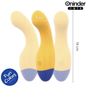 Oninder Cute Love Buddy Master G-Spot Vibrator met app-bediening, geel/blauw Oninder Cute Love Buddy Master G-Spot Vibrator met app-bediening, geel/blauw - Afbeelding 3