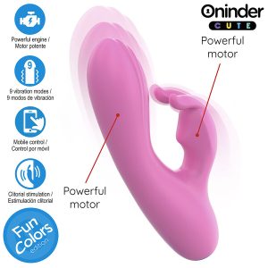 Oninder Cute Rabbit Vibrator mit Klitorisstimulator und App-Steuerung – Bild 5