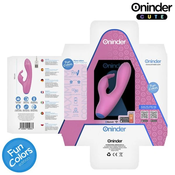 Oninder Cute Rabbit Vibrator mit Klitorisstimulator und App-Steuerung