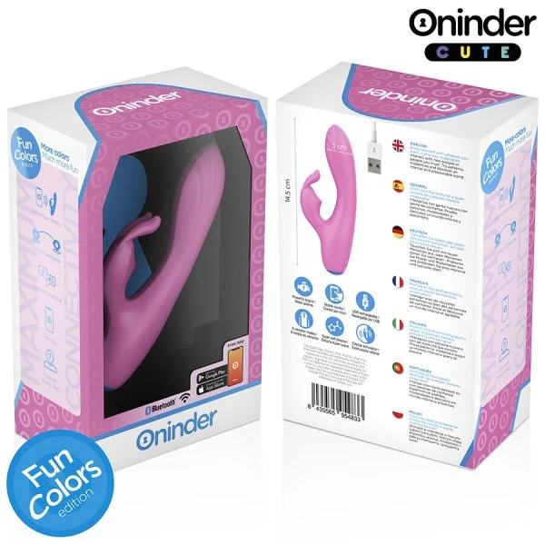 Oninder Cute Rabbit Vibrator mit Klitorisstimulator und App-Steuerung