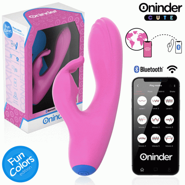 Oninder Cute Rabbit Vibrator mit Klitorisstimulator und App-Steuerung