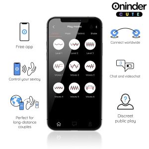 Oninder Cute Dreifachvibrator mit Klitoris- und Analstimulation, App-gesteuert Oninder Cute Dreifachvibrator mit Klitoris- und Analstimulation, App-gesteuert – Bild 4
