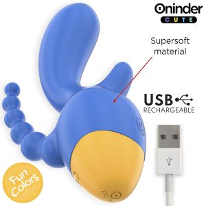 Oninder Cute Dreifachvibrator mit Klitoris- und Analstimulation, App-gesteuert Oninder Cute Dreifachvibrator mit Klitoris- und Analstimulation, App-gesteuert – Bild 5