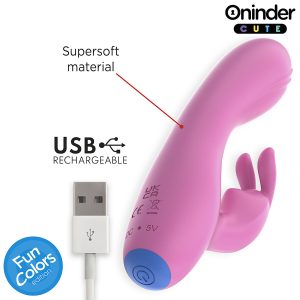 Oninder Cute Rabbit Vibrator mit Klitorisstimulator und App-Steuerung – Bild 6