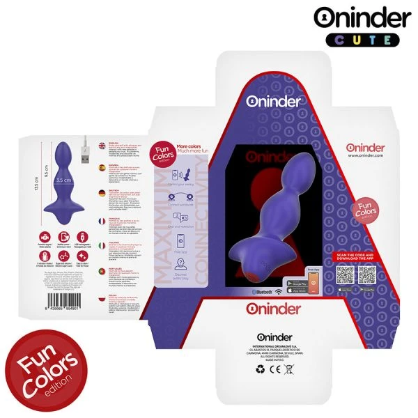 Oninder Cute Love Butt Vibrator Anaalplug met App-bediening Oninder Cute Love Butt Vibrator Anaalplug met App-bediening