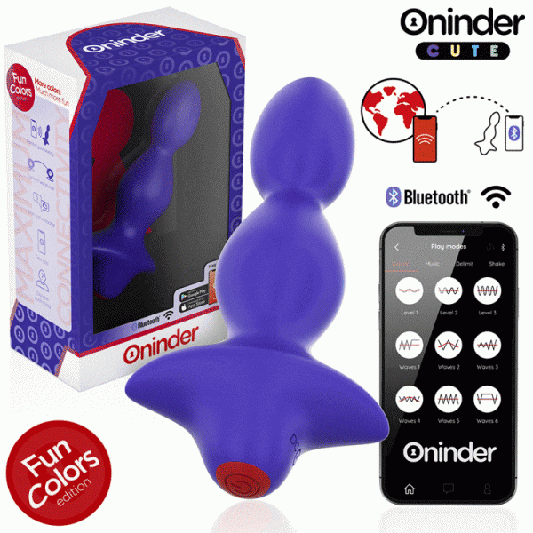 Oninder Cute Love Butt Vibrator Anaalplug met App-bediening Oninder Cute Love Butt Vibrator Anaalplug met App-bediening