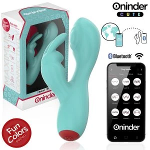 Oninder Cute Rabbit Vibrator Love Bunny G-Punt en Clitorisstimulatie met App