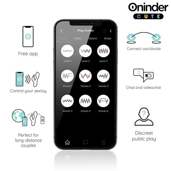 Oninder Cute Rabbit Vibrator Love Bunny G-Punkt und Klitorisstimulation mit App