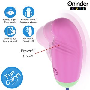 Oninder Cute Vibrations-Ei met app-bediening, 360° trilling en rotatie Oninder Cute Vibrations-Ei met app-bediening, 360° trilling en rotatie - Afbeelding 6