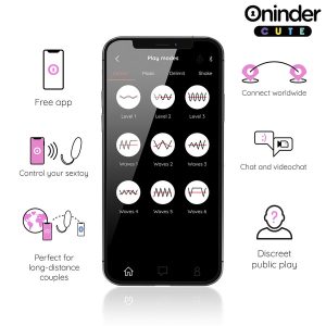 Oninder Cute Vibrations-Ei met app-bediening, 360° trilling en rotatie Oninder Cute Vibrations-Ei met app-bediening, 360° trilling en rotatie - Afbeelding 5