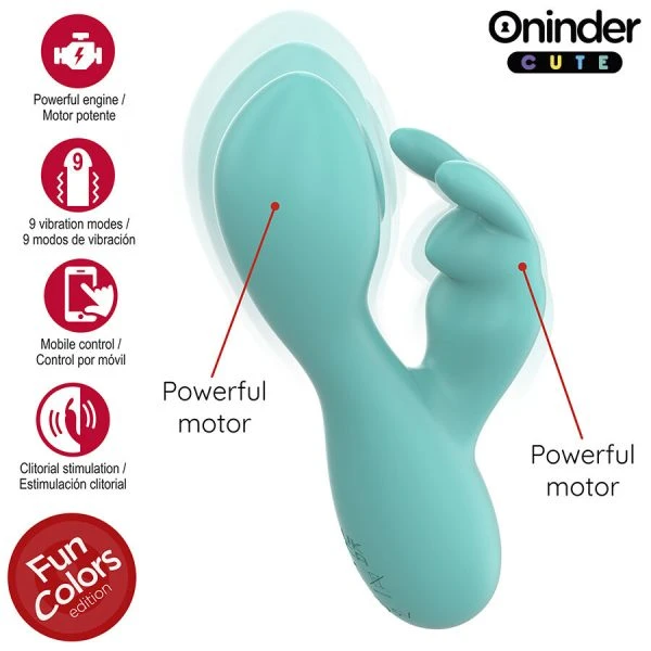 Oninder Cute Rabbit Vibrator Love Bunny G-Punkt und Klitorisstimulation mit App