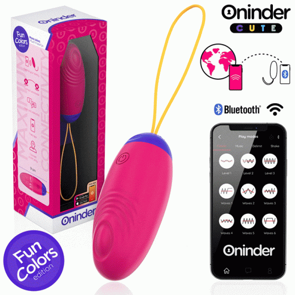 Oninder Cute Vibrations-Ei met App-Besturing en Klopfunctie