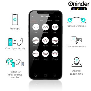 Oninder Cute Vibro-ei met roterende parels en app-bediening Oninder Cute Vibro-ei met roterende parels en app-bediening - Afbeelding 5