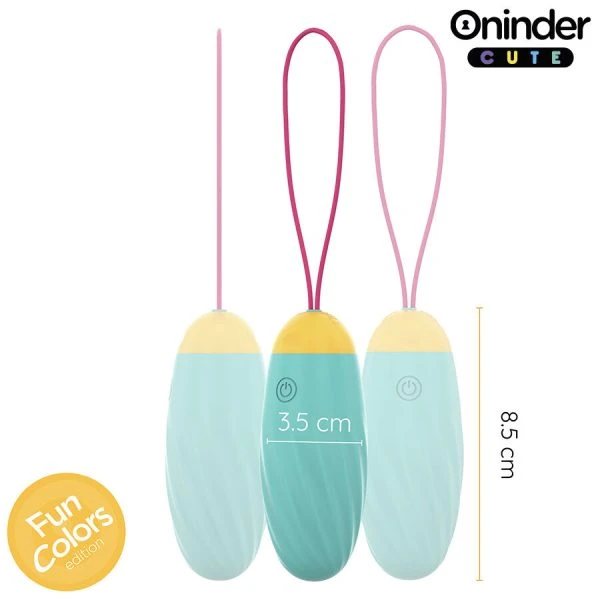 Oninder Cute Vibro-ei met roterende parels en app-bediening