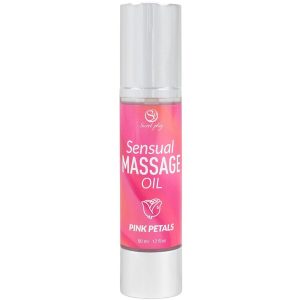 Secretplay Cosmetic Pink Petals Massage Oil with Rose Blossom Scent 50 ml Secretplay Cosmetic Pink Petals Massage Oil with Rose Blossom Scent 50 ml - Image 1
