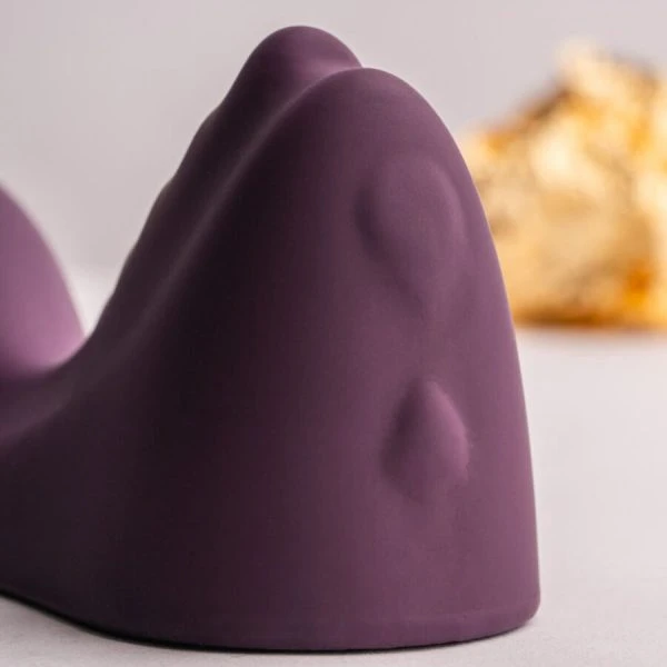 Rocks-off Ruby Glow oplegvibrator voor handsfree plezier, paars