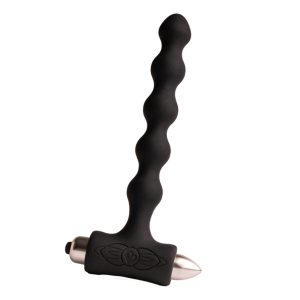 Rocks-off Petite Sensations Pearls Anaalplug met Parels en Trilling Zwart Rocks-off Petite Sensations Pearls Anaalplug met Parels en Trilling Zwart - Afbeelding 1