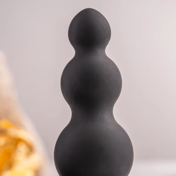 Rocks-off Petite Sensations Bubbles Analplug mit Vibration, schwarz