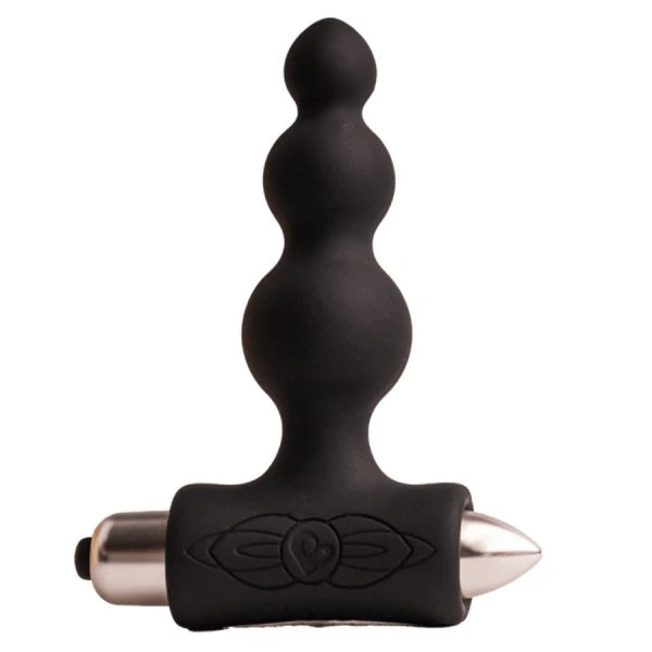 Rocks-off Petite Sensations Bubbles Analplug mit Vibration, schwarz