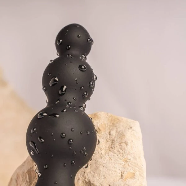 Rocks-off Petite Sensations Bubbles Analplug mit Vibration, schwarz