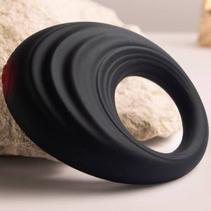 Rocks-off Spire Trillende Penisring van Siliconen, zwart Rocks-off Spire Trillende Penisring van Siliconen, zwart - Afbeelding 4