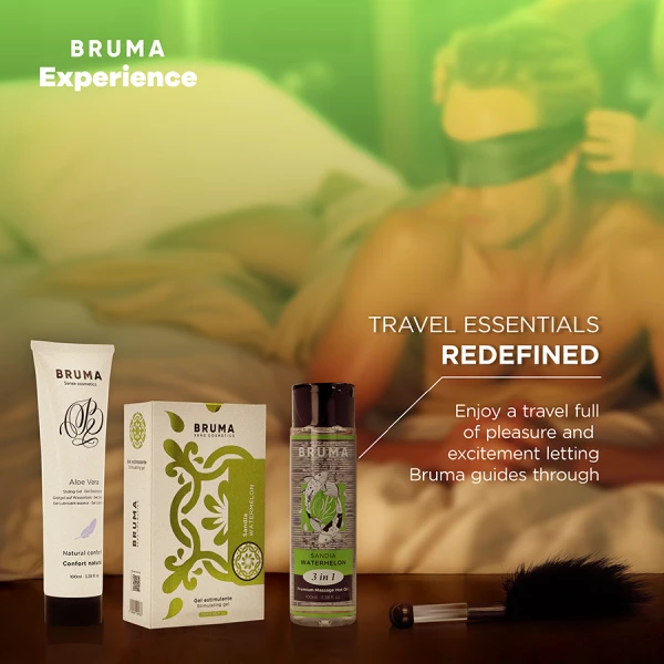 Bruma Xperience Massage-Kit mit Orgasmusverstärker Wassermelone Bruma Xperience Massage-Kit mit Orgasmusverstärker Wassermelone