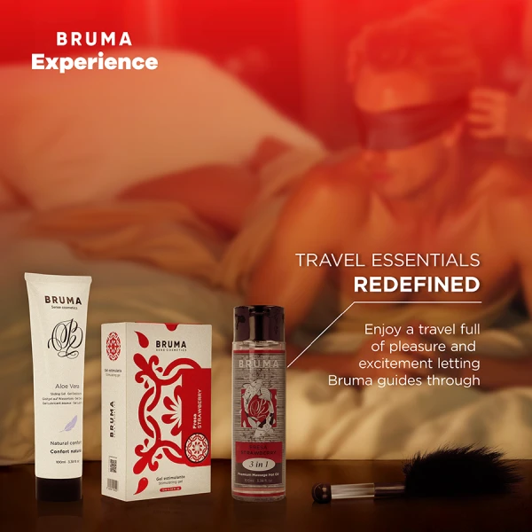 Bruma Strawberry Temptation Set with Massage Gel and Orgasm Enhancer Bruma Strawberry Temptation Set with Massage Gel and Orgasm Enhancer
