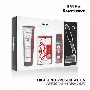 Bruma Xperience Erdbeer-Massageset mit Vibrator und Gleitmittel