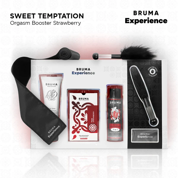 Bruma Strawberry Temptation Set with Massage Gel and Orgasm Enhancer Bruma Strawberry Temptation Set with Massage Gel and Orgasm Enhancer
