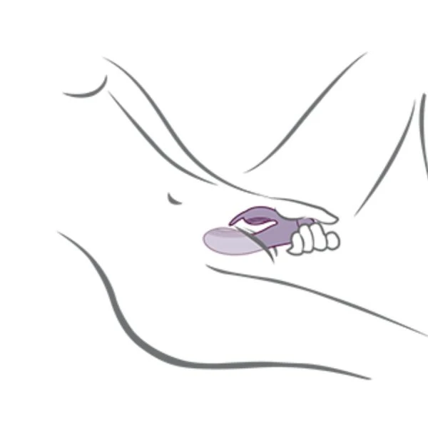 Rocks-off Glo-Girl Rabbit Vibrator met dubbele motor en clitorisstimulators, paars