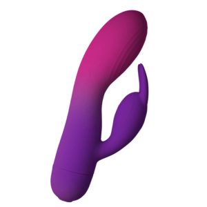 Rocks-off Glo-Girl Rabbit Vibrator met dubbele motor en clitorisstimulators, paars Rocks-off Glo-Girl Rabbit Vibrator met dubbele motor en clitorisstimulators, paars - Afbeelding 1