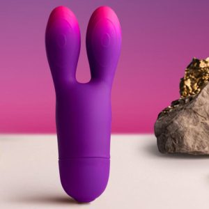 Rocks-off Glo-Girl Bunny Vibrator met clitorisstimulators, flexibel, paars Rocks-off Glo-Girl Bunny Vibrator met clitorisstimulators, flexibel, paars - Afbeelding 2