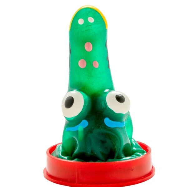Condomerie Handbemaltes Krokodil-Kondom, Novelty-Artikel