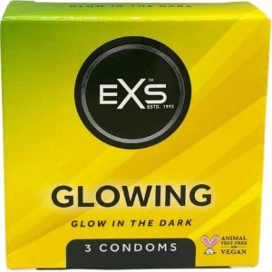 EXS Condoms Kondome Glow in the Dark, 3 Stuks EXS Condoms Kondome Glow in the Dark, 3 Stuks - Afbeelding 1