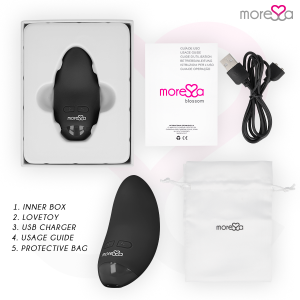 Moressa Blossom Mini-Vibrator met 6 standen en 3 intensiteiten, zwart Moressa Blossom Mini-Vibrator met 6 standen en 3 intensiteiten, zwart - Afbeelding 6