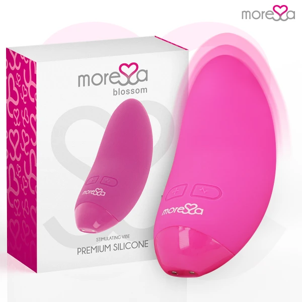 Moressa Blossom Rosa Minivibrator aus medizinischem Silikon