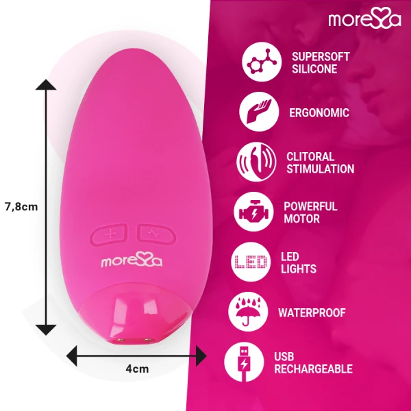 Moressa Blossom Rosa Minivibrator aus medizinischem Silikon